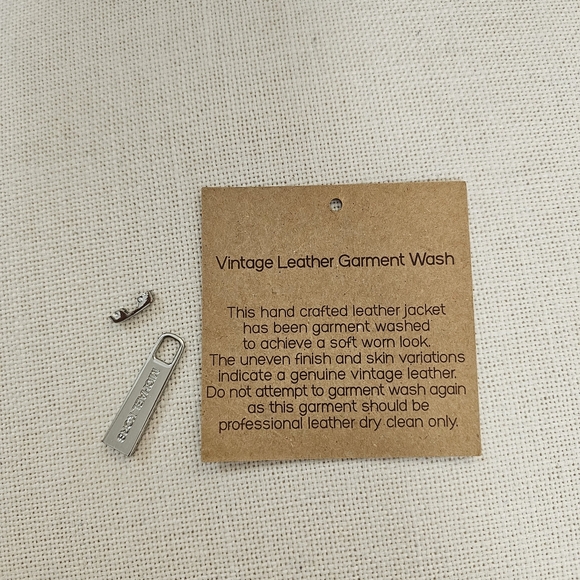 Vintage 100% Leather Moto Jacket - Picture 5 of 5